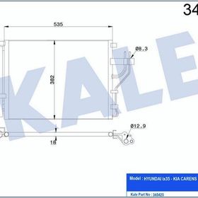 Kale 345425 Klima Radyatörü