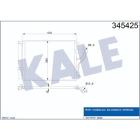 Kale 345425 Klima Radyatörü