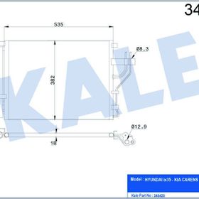 Kale 345425 Klima Radyatörü