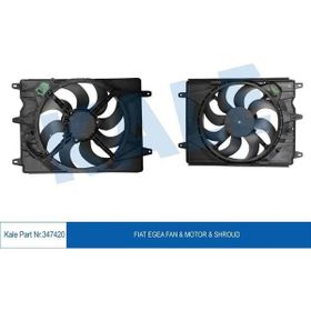 Kale 347420 Fiat Egea 1.3 Mtj 1.4 95ps Davlumbazlı Fan Motoru