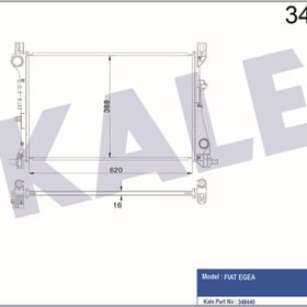 Kale 348440 Fiat Egea 1.3 1.4 AL PL BRZ Radyatör