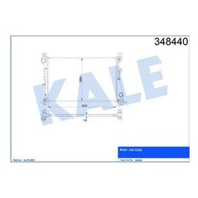 Kale 348440 Fiat Egea 1.3 1.4 AL PL BRZ Radyatör