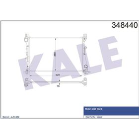 Kale 348440 Fiat Egea 1.3 1.4 AL PL BRZ Radyatör