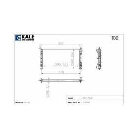 Kale 348440 Fiat Egea 1.3 1.4 AL PL BRZ Radyatör