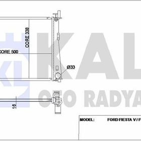 Kale 349600 Motor Radyatörü