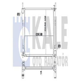 Kale 349600 Motor Radyatörü