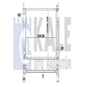 Kale 349600 Motor Radyatörü