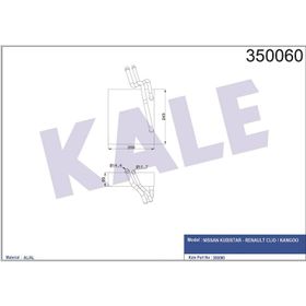 Kale 350060 Kubistar Renault Clio Kangoo Uyumlu Evaporator