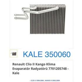 Kale 350060 Kubistar Renault Clio Kangoo Uyumlu Evaporator