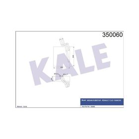 Kale 350060 Kubistar Renault Clio Kangoo Uyumlu Evaporator