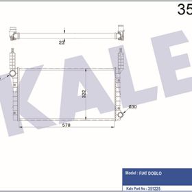 Kale 351225 Doblo 1.2I Uyumlu Radyatör