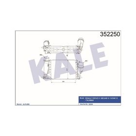Kale 352250 Renault Megane IV Scenıc Talisman 1.6 DCI TCE 15- Turbo Radyatörü