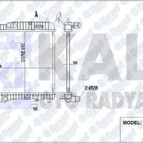 Kale 356000 Otomatik Motor Radyatörü