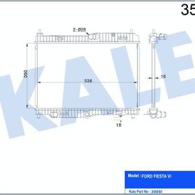 Kale 356000 Otomatik Motor Radyatörü