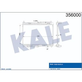 Kale 356000 Otomatik Motor Radyatörü