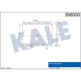 Kale 356000 Otomatik Motor Radyatörü