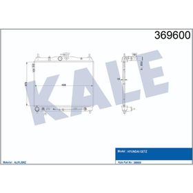 Kale 369600 Motor Radyatörü