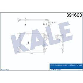 Kale 391600 Oto Klima Radyatörü