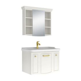 Kale Arte Plus 100 cm Parlak Beyaz Banyo Dolabı