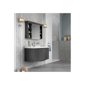 Kale Arte Plus 80 cm Mat Antrasit Banyo Dolabı