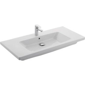 Kale Eternal 80x45 cm Etajerli Armatür Delikli Lavabo