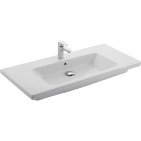 Kale Eternal 80x45 cm Etajerli Armatür Delikli Lavabo