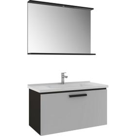 Kale Gris 100 cm Banyo Dolabı Takımı