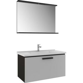 Kale Gris 100 cm Banyo Dolabı Takımı