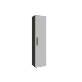 Kale Gris 40 cm Siyah Gri Banyo Boy Dolabı