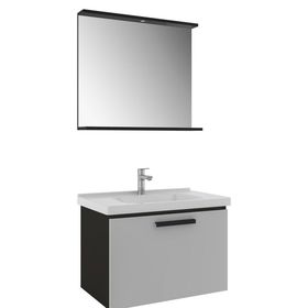Kale Gris 80 cm Siyah-Gri Banyo Dolabı