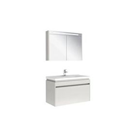 Kale Idea 2.0 100 cm Parlak Beyaz Tek Çekmeceli Banyo Dolabı Takımı