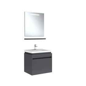 Kale Idea 2.0 65 cm Parlak Antrasit Tek Çekmeceli Banyo Dolabı Takımı