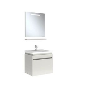 Kale Idea 2.0 65 cm Parlak Beyaz Tek Çekmeceli Banyo Dolabı Takımı