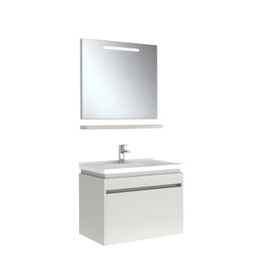 Kale Idea 2.0 80 cm Parlak Beyaz Tek Çekmeceli Banyo Dolabı Takımı