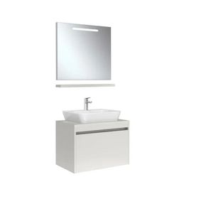 Kale Idea 2.0 80 cm Parlak Beyaz Tek Çekmeceli Banyo Dolabı Takımı