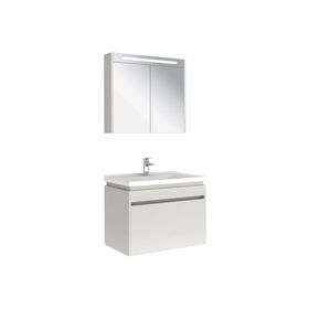 Kale Idea 2.0 80 cm Parlak Beyaz Tek Çekmeceli Banyo Dolabı Takımı