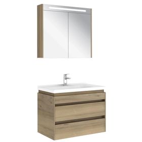 Kale Idea 2.0 80 cm Pasifik A Cift Çekmeceli Banyo Dolabı Takımı