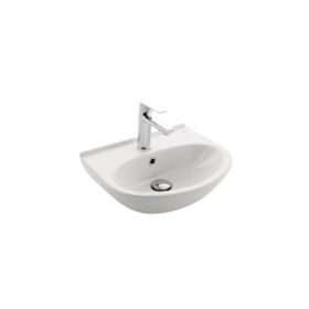 Kale Indigo 45x35 cm Armatür Delikli Beyaz Lavabo