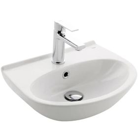Kale Indigo 45x35 cm Armatür Delikli Beyaz Lavabo