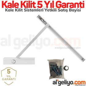 Kale KD002/50-640 Kayar Kollu Paslanmaz 4 Numara Kapı Hidroliği