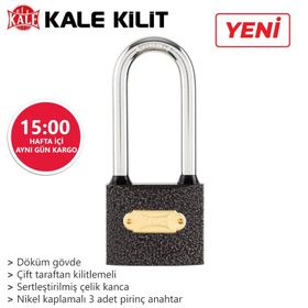 Kale Kilit Döküm Uzun Kanca 50 mm Asma Kilit