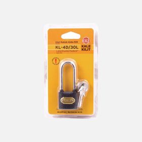 Kale Kilit KL-4D/30L 40 mm Uzun Kancalı Döküm Asma Kilit
