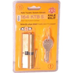 Kale Kilit Tuzaklı Çelik Pimli Silindir 90 mm Sarı Kapı Kilidi