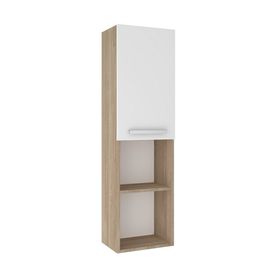 Kale Mare 40 cm Beyaz-Meşe Sol Boy Dolabı