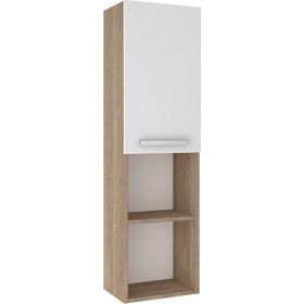 Kale Mare 40 cm Beyaz-Meşe Sol Boy Dolabı