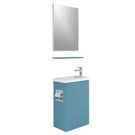 Kale Minimalist 50 cm Mavi Banyo Dolabı