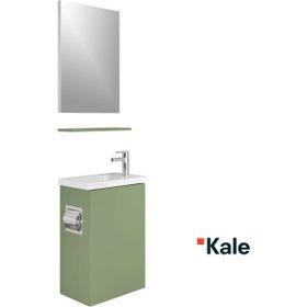 Kale Minimalist 50 cm Yeşil Banyo Dolabı