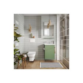 Kale Minimalist 50 cm Yeşil Banyo Dolabı