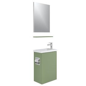 Kale Minimalist 50 cm Yeşil Banyo Dolabı