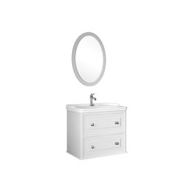 Kale Miro 80 cm Mat Gri Banyo Dolabı